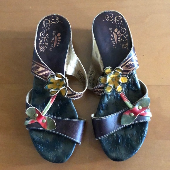 Spring Step Tropic Floral Sandal Size 40 - Picture 2 of 7